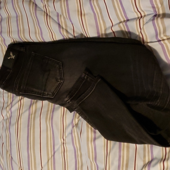 $15 or 2/$20! American Eagle Outfitters Black Jeggings Super Stretch Size 0 - Picture 6 of 9